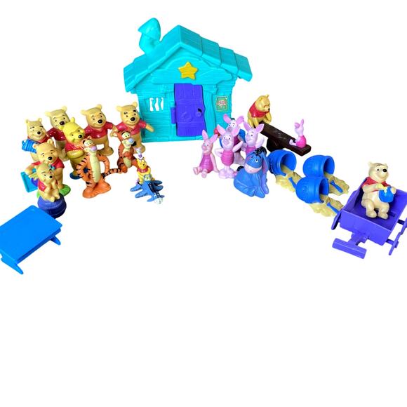 Vintage Disney Winnie the Pooh Wild West Jail House Lot w/ Figures - Picture 2 of 7